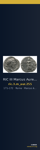 RIC III Marcus Aurelius 255 — CANOA