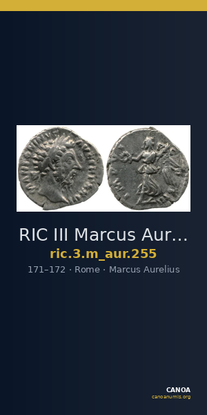 RIC III Marcus Aurelius 255 — CANOA