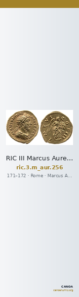 RIC III Marcus Aurelius 256 — CANOA