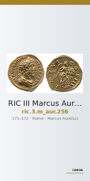 RIC III Marcus Aurelius 256 — CANOA