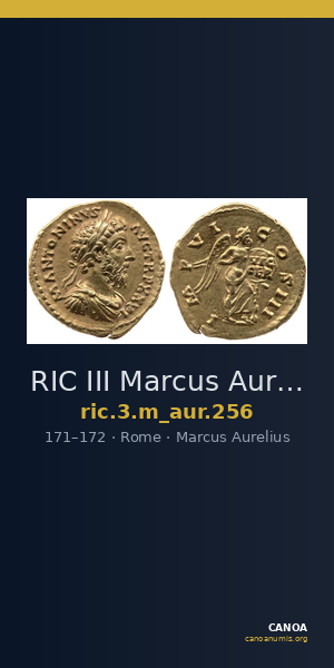 RIC III Marcus Aurelius 256 — CANOA
