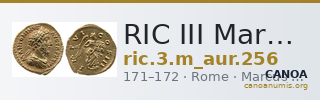 RIC III Marcus Aurelius 256 — CANOA