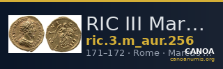 RIC III Marcus Aurelius 256 — CANOA