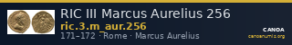 RIC III Marcus Aurelius 256 — CANOA