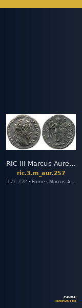 RIC III Marcus Aurelius 257 — CANOA