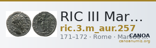 RIC III Marcus Aurelius 257 — CANOA