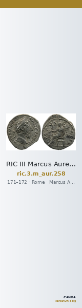 RIC III Marcus Aurelius 258 — CANOA