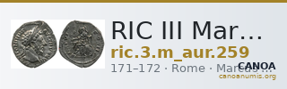 RIC III Marcus Aurelius 259 — CANOA