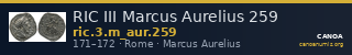 RIC III Marcus Aurelius 259 — CANOA