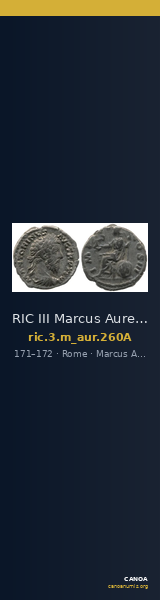 RIC III Marcus Aurelius 260A — CANOA
