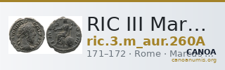 RIC III Marcus Aurelius 260A — CANOA