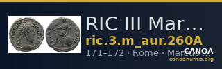 RIC III Marcus Aurelius 260A — CANOA