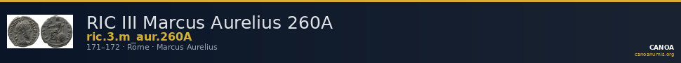 RIC III Marcus Aurelius 260A — CANOA