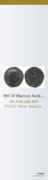 RIC III Marcus Aurelius 261 — CANOA