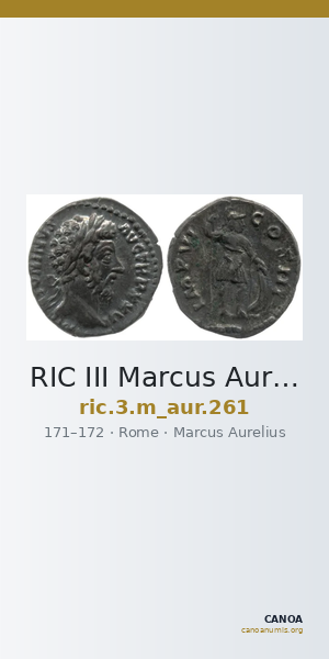 RIC III Marcus Aurelius 261 — CANOA