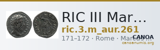 RIC III Marcus Aurelius 261 — CANOA