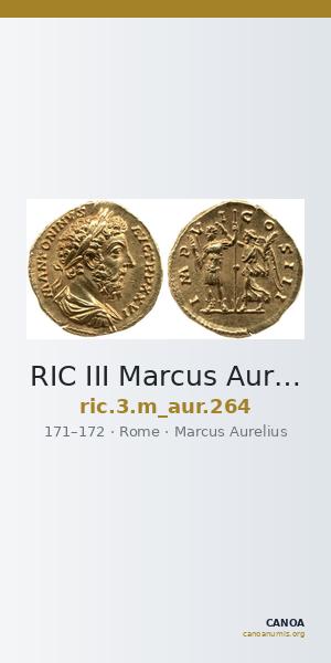 RIC III Marcus Aurelius 264 — CANOA
