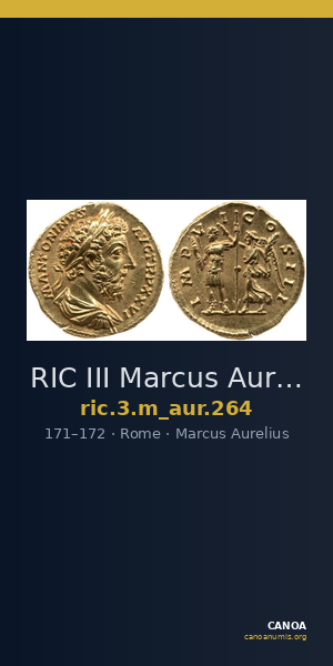 RIC III Marcus Aurelius 264 — CANOA