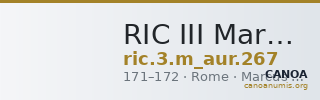 RIC III Marcus Aurelius 267 — CANOA