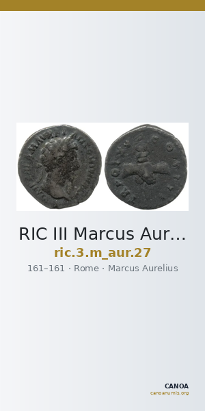 RIC III Marcus Aurelius 27 — CANOA