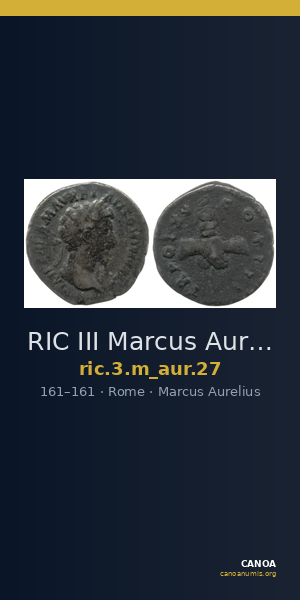 RIC III Marcus Aurelius 27 — CANOA