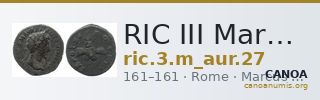 RIC III Marcus Aurelius 27 — CANOA