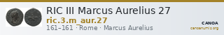 RIC III Marcus Aurelius 27 — CANOA