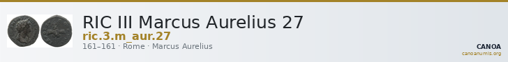 RIC III Marcus Aurelius 27 — CANOA