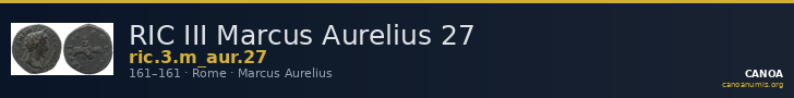RIC III Marcus Aurelius 27 — CANOA