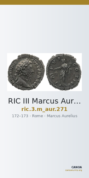 RIC III Marcus Aurelius 271 — CANOA