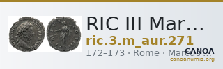 RIC III Marcus Aurelius 271 — CANOA
