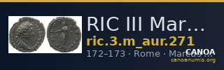 RIC III Marcus Aurelius 271 — CANOA