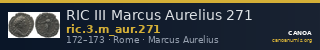 RIC III Marcus Aurelius 271 — CANOA
