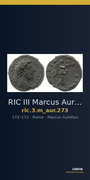 RIC III Marcus Aurelius 273 — CANOA