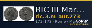 RIC III Marcus Aurelius 273 — CANOA