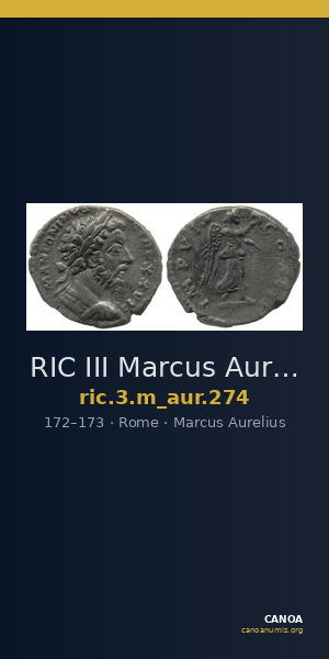 RIC III Marcus Aurelius 274 — CANOA