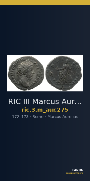 RIC III Marcus Aurelius 275 — CANOA