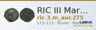 RIC III Marcus Aurelius 275 — CANOA