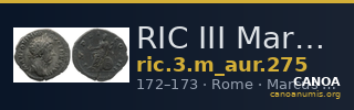 RIC III Marcus Aurelius 275 — CANOA