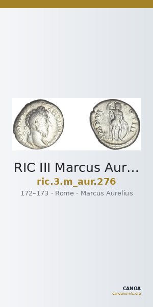 RIC III Marcus Aurelius 276 — CANOA