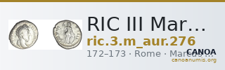 RIC III Marcus Aurelius 276 — CANOA