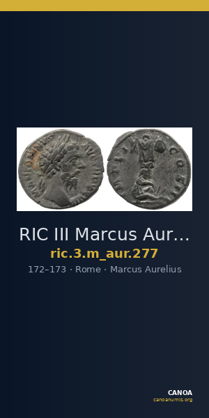 RIC III Marcus Aurelius 277 — CANOA