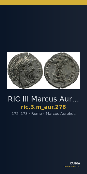 RIC III Marcus Aurelius 278 — CANOA