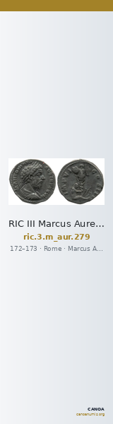 RIC III Marcus Aurelius 279 — CANOA