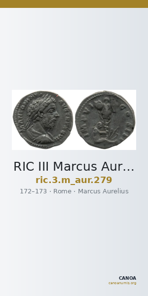 RIC III Marcus Aurelius 279 — CANOA