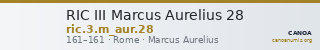 RIC III Marcus Aurelius 28 — CANOA