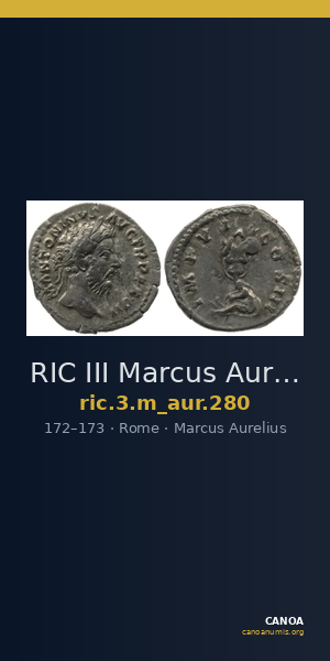RIC III Marcus Aurelius 280 — CANOA