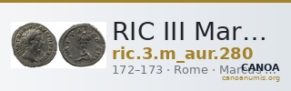 RIC III Marcus Aurelius 280 — CANOA
