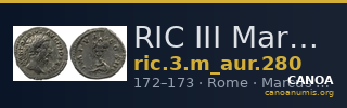 RIC III Marcus Aurelius 280 — CANOA