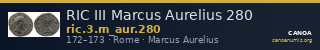 RIC III Marcus Aurelius 280 — CANOA
